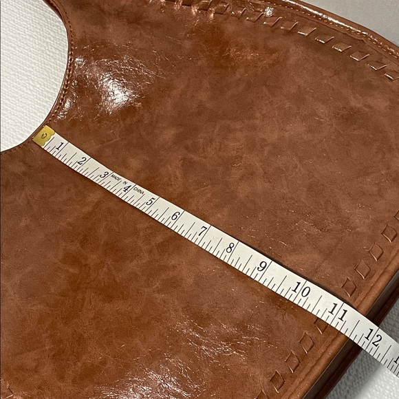 Elegant Brown Leather Shoulder Bag. Has no brand - Picture 13 of 13